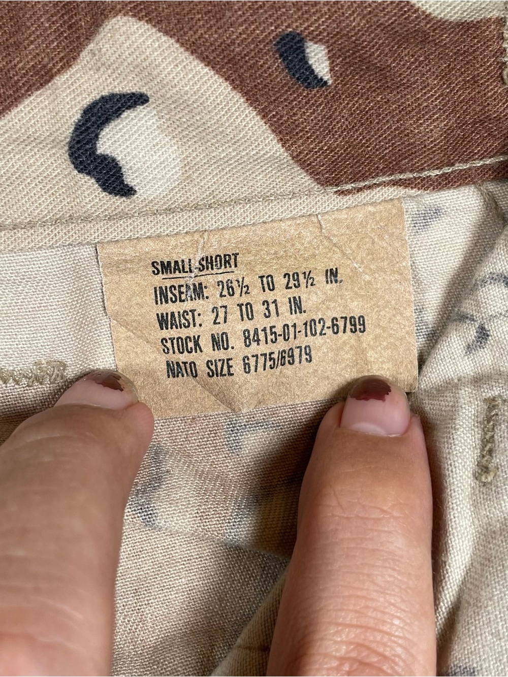 Vintage Chocolate Chip Desert Camo Military Cargo Pants - Picture 8 of 13